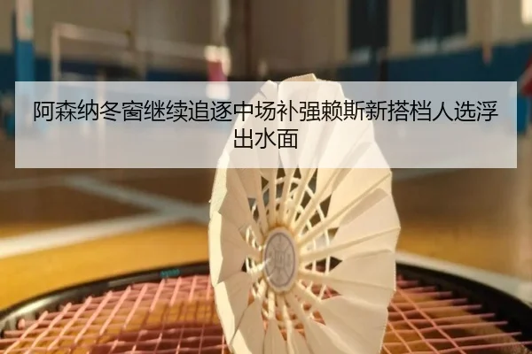 阿森纳冬窗继续追逐中场补强赖斯新搭档人选浮出水面